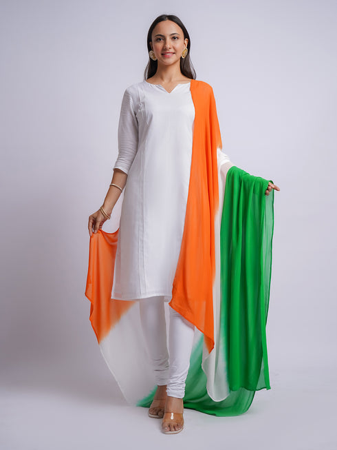 Women's White Kurta Set