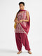 Women's Maroon Kurta Patiala Set