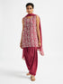 Women's Maroon Kurta Patiala Set