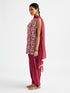 Women's Maroon Kurta Patiala Set