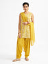 Women's Mustard Kurta Patiala Set