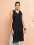 Women's Black Moonlight Jacquard Kurta