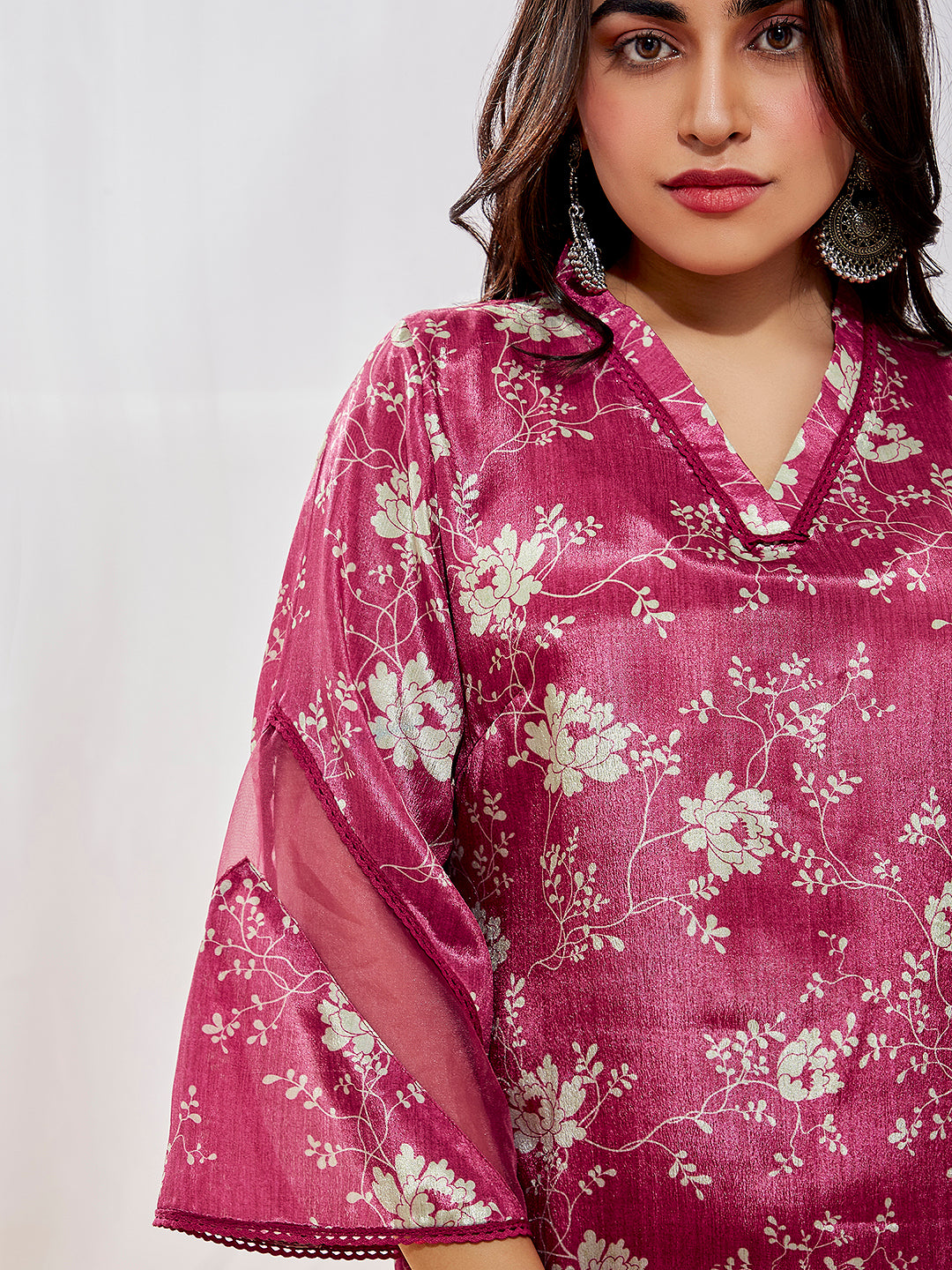 Women's Pink Kurta Set