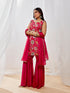 Women's Magenta Kurta Sharara Set