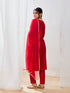 Women's Red Kurta Set