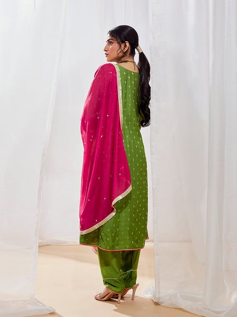 Women's Green Kurta Set