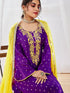 Women's Purple Kurta Set