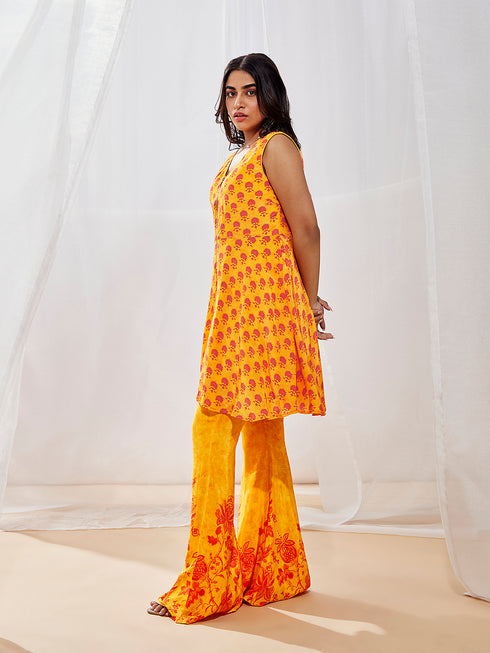 Women's Yellow Kurta Set