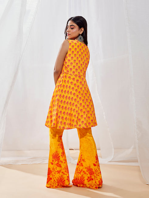 Women's Yellow Kurta Set