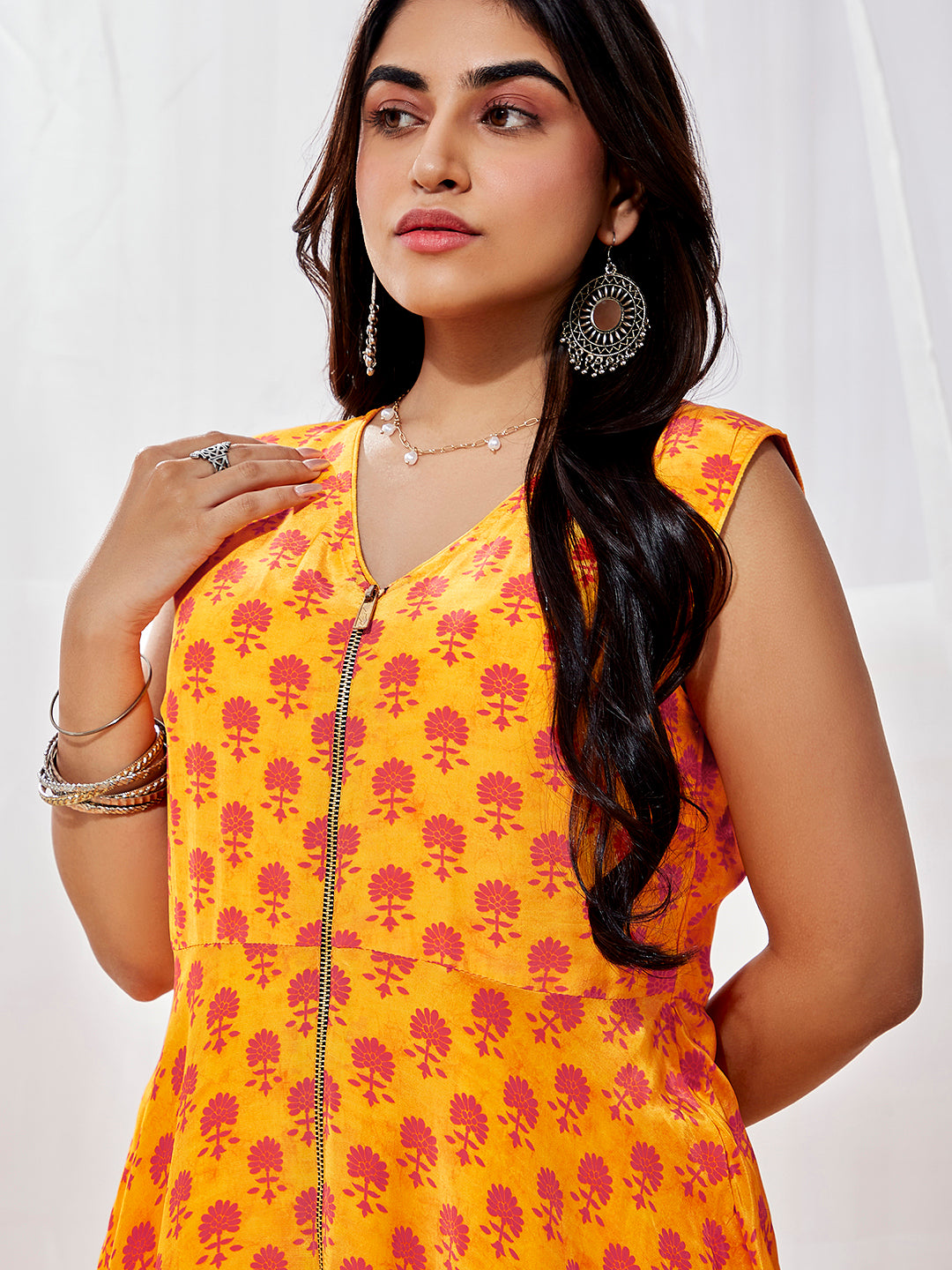 Women's Yellow Kurta Set