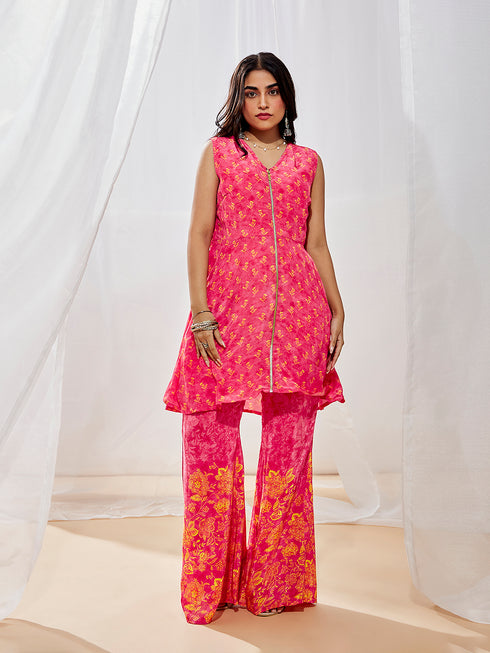 Women's Pink Kurta Set