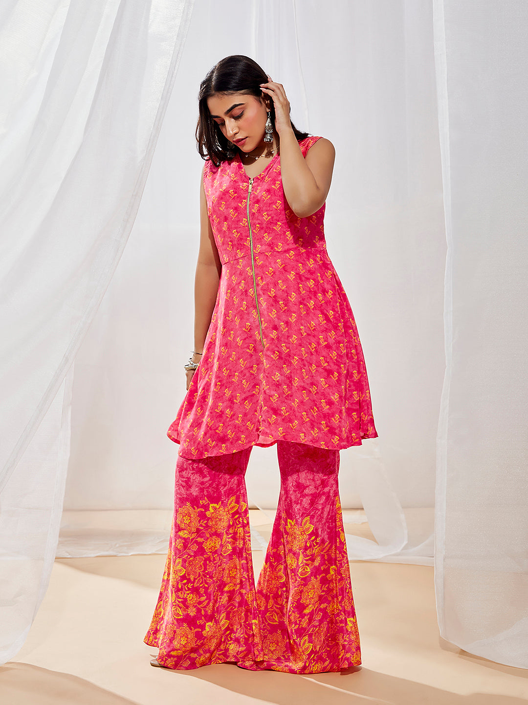 Women's Pink Kurta Set