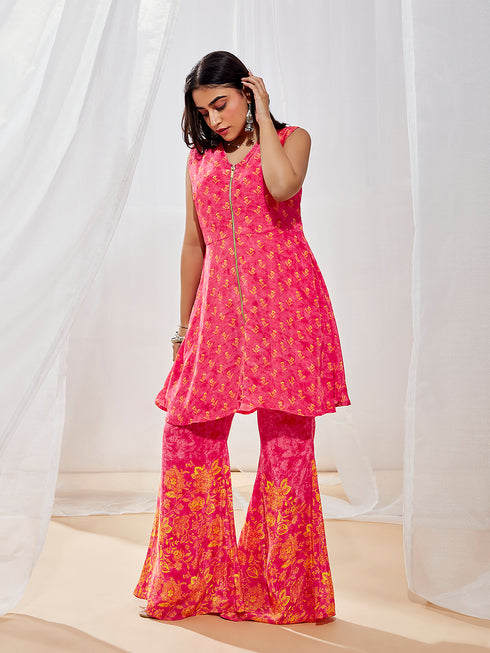 Women's Pink Kurta Set