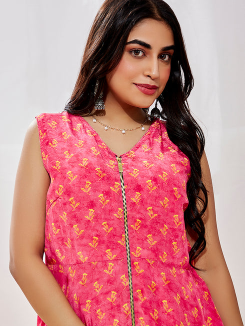 Women's Pink Kurta Set