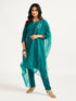 Women's Bottle Green Kurta Set