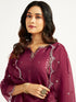 Women's Wine Kurta Set