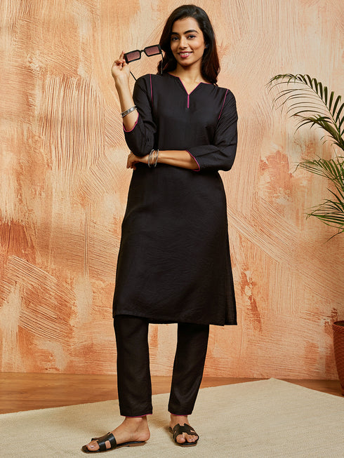 Women's Black Co Ords Set