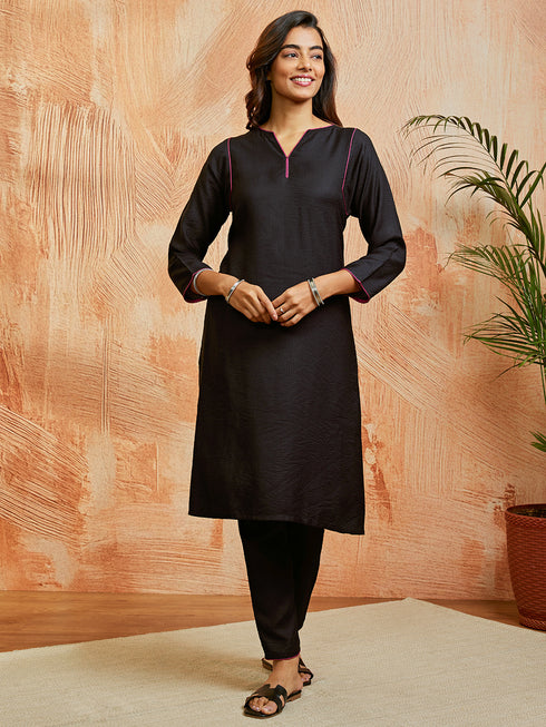 Women's Black Co Ords Set