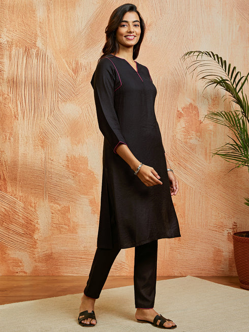 Women's Black Co Ords Set