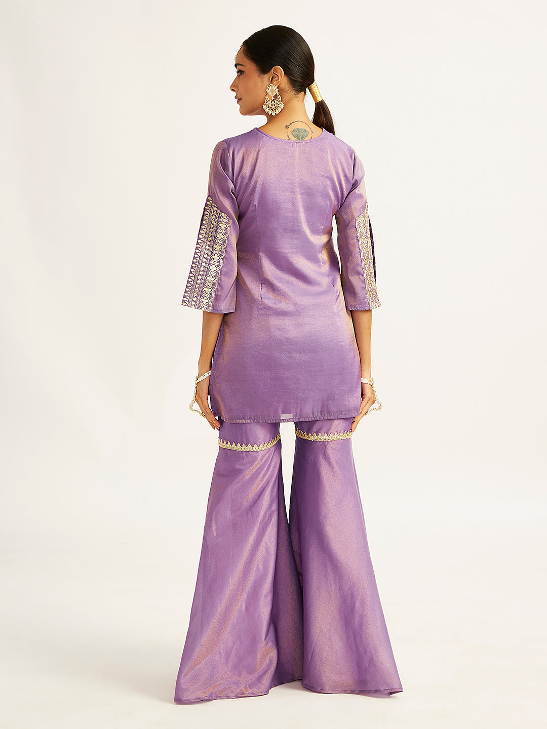 Women's Lavender Sharara Set