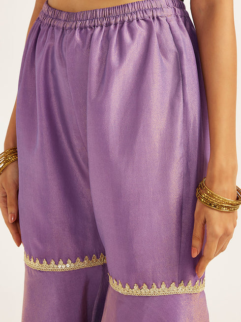Women's Lavender Sharara Set