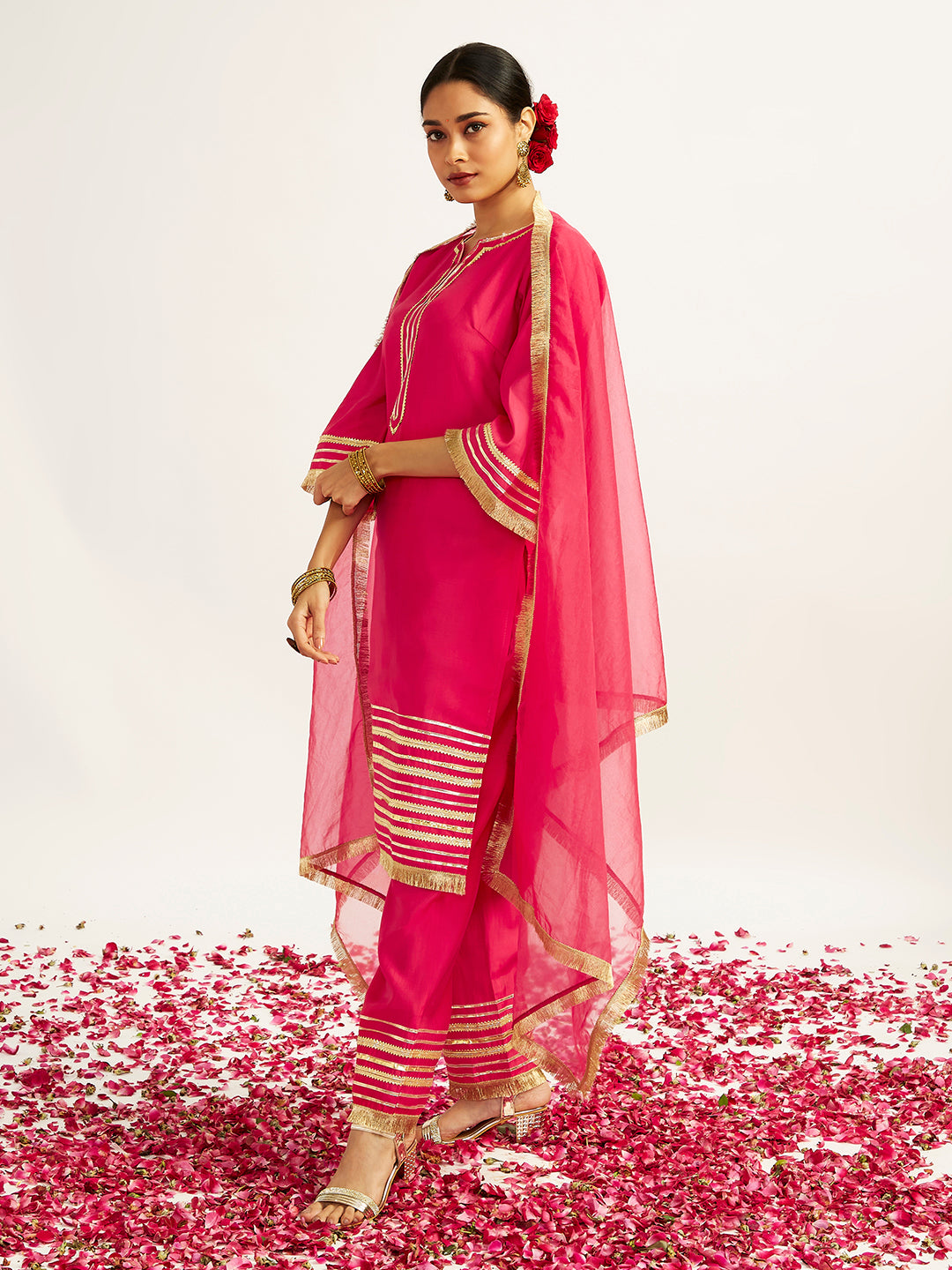 Women's Pink Kurta Set