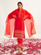 Women's Red Kurta Set