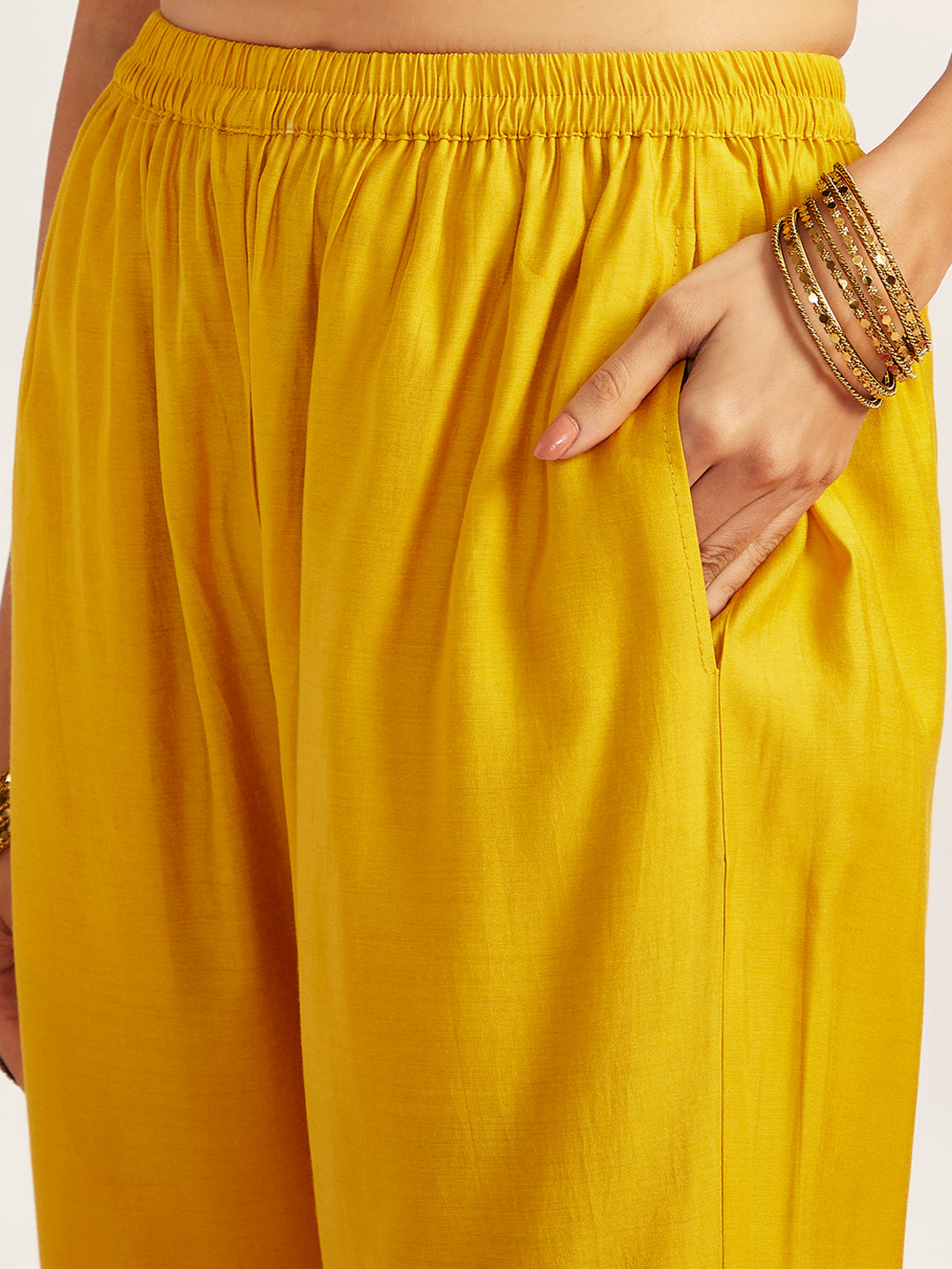 Women's Yellow Kurta Set