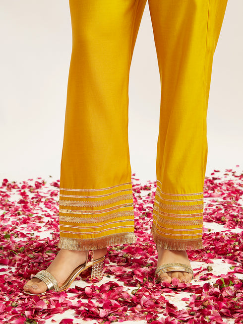 Women's Yellow Kurta Set