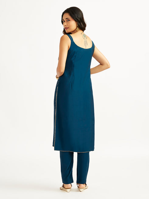 Women's Turquoise Kurta Set