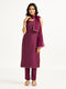 Women's Wine Kurta Set
