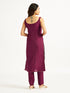 Women's Wine Kurta Set