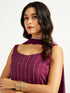 Women's Wine Kurta Set