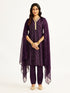 Women's Purple Kurta Set