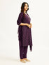Women's Purple Kurta Set