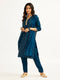 Women's Turquoise Kurta Set