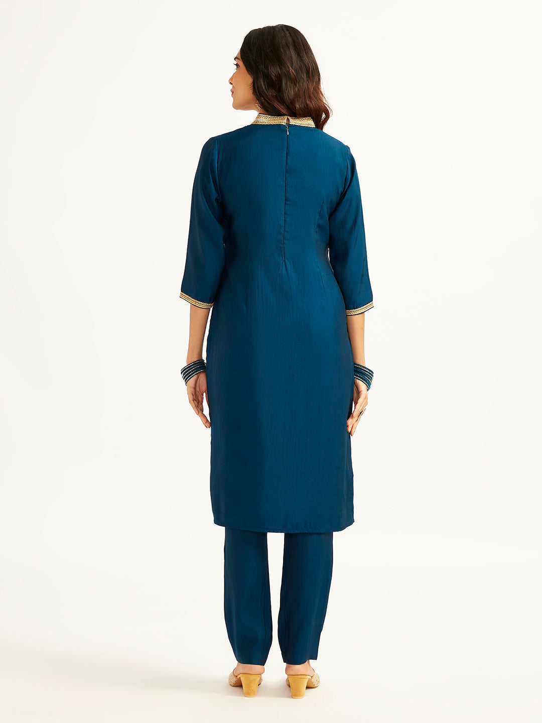 Women's Turquoise Kurta Set