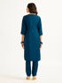 Women's Turquoise Kurta Set