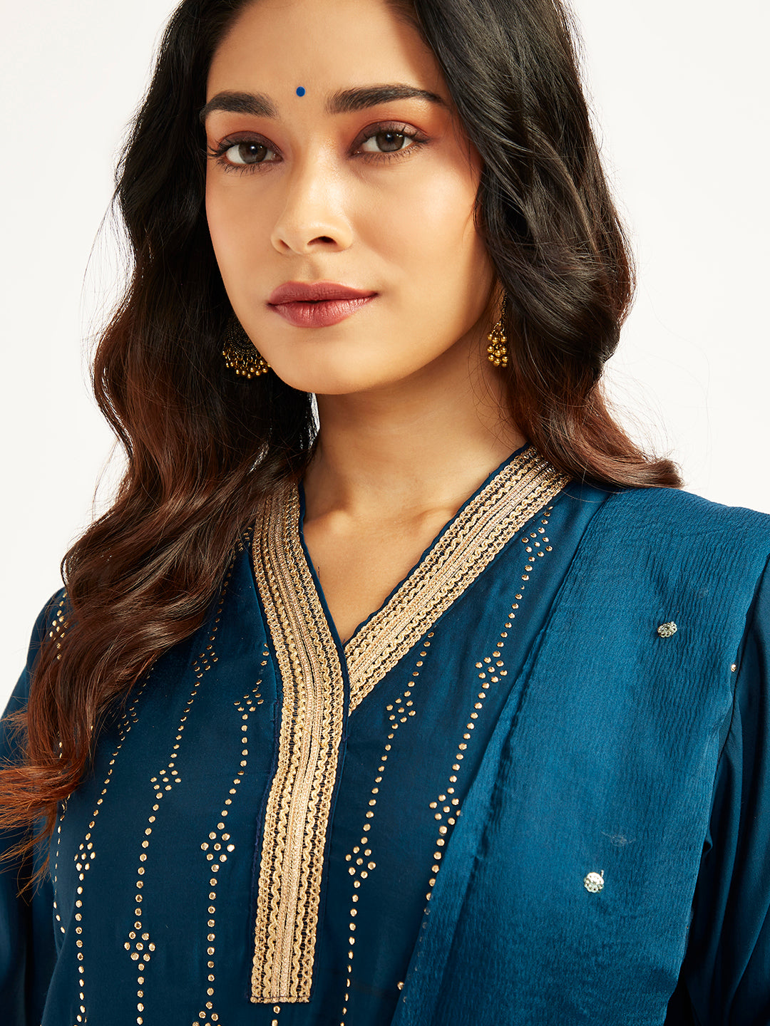 Women's Turquoise Kurta Set