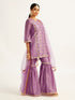 Women's Purple Kurta Sharara Set