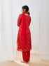 Women's Red Kurta Set