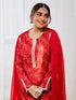Women's Red Kurta Set