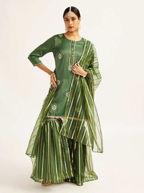 Women's Green Kurta Set