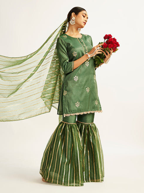 Women's Green Kurta Set