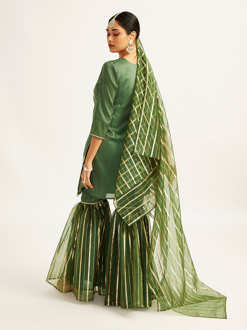 Women's Green Kurta Set