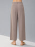 Women's Grey Silk-Blend Solid Palazzo