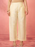 Women's Gold Viscose Palazzo Pants