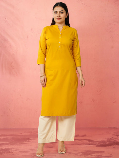 Women's Gold Viscose Palazzo Pants