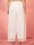 Women's White Cotton Palazzo Pants