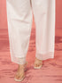 Women's White Cotton Palazzo Pants